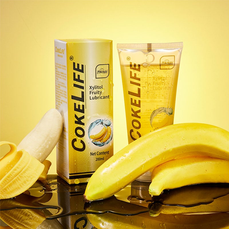Water-Based Lubricant Banana Flavored Lube Phytoextraction Non Toxic