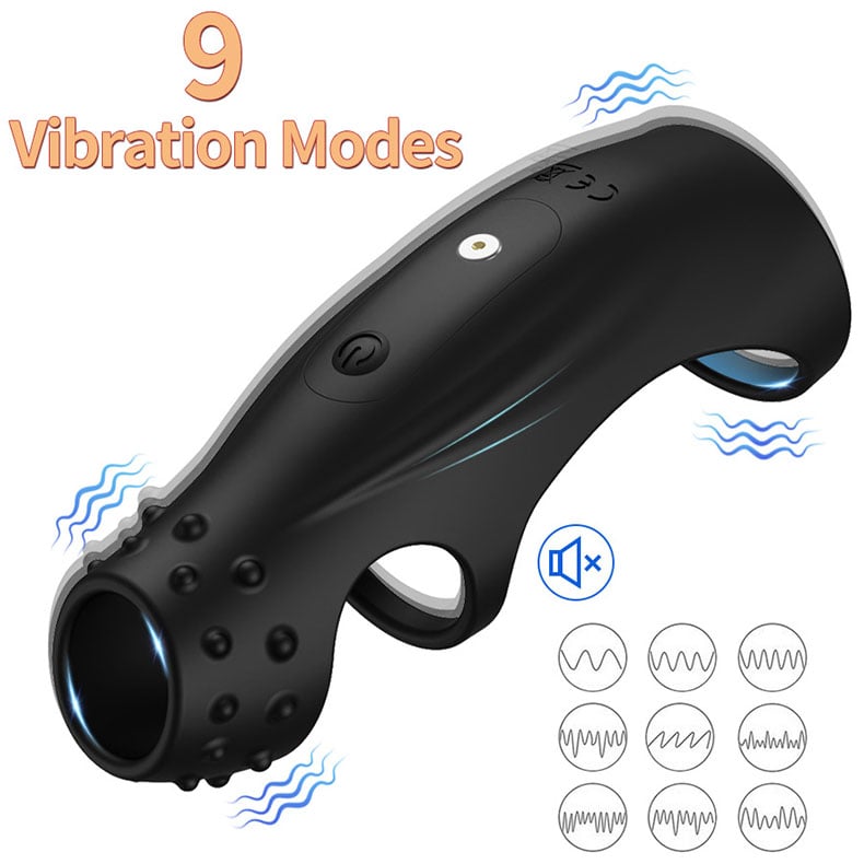 10 Vibrating Cock Ring with G-spot Stimulation and Remote Control