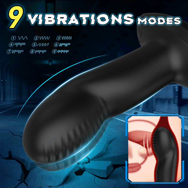 Ricky Remote Control 9 Vibrating & Wiggling Prostate Massager Anal Toy