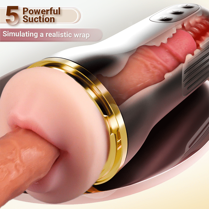 5 Suction 10 Vibration Anal & Mouth Fun Masturbation Tight Lifelike Wrap Masturbator