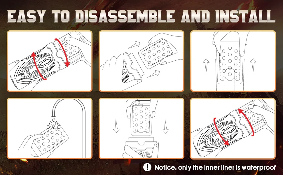 Armor 7 Thrusting Rotation Visible Suction Cup Masturbator