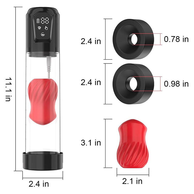 Alexander 7 Vibrating & 5 Sucking  Penis Pump Vacuum Suction Male Penis Extender