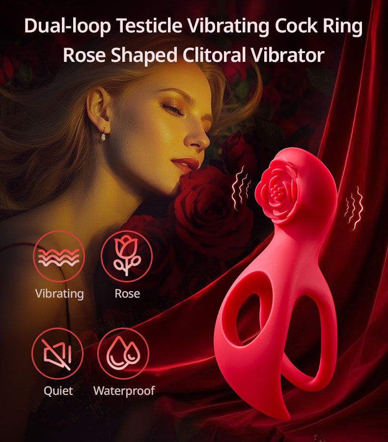 7 Vibration Clitoral Stimulation Massage Couple-Oriented Cock Ring