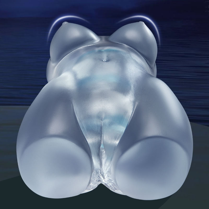 Luna New Technology Pocket Pussy Transparent TPE Male Sex Toy Handheld Soft Space