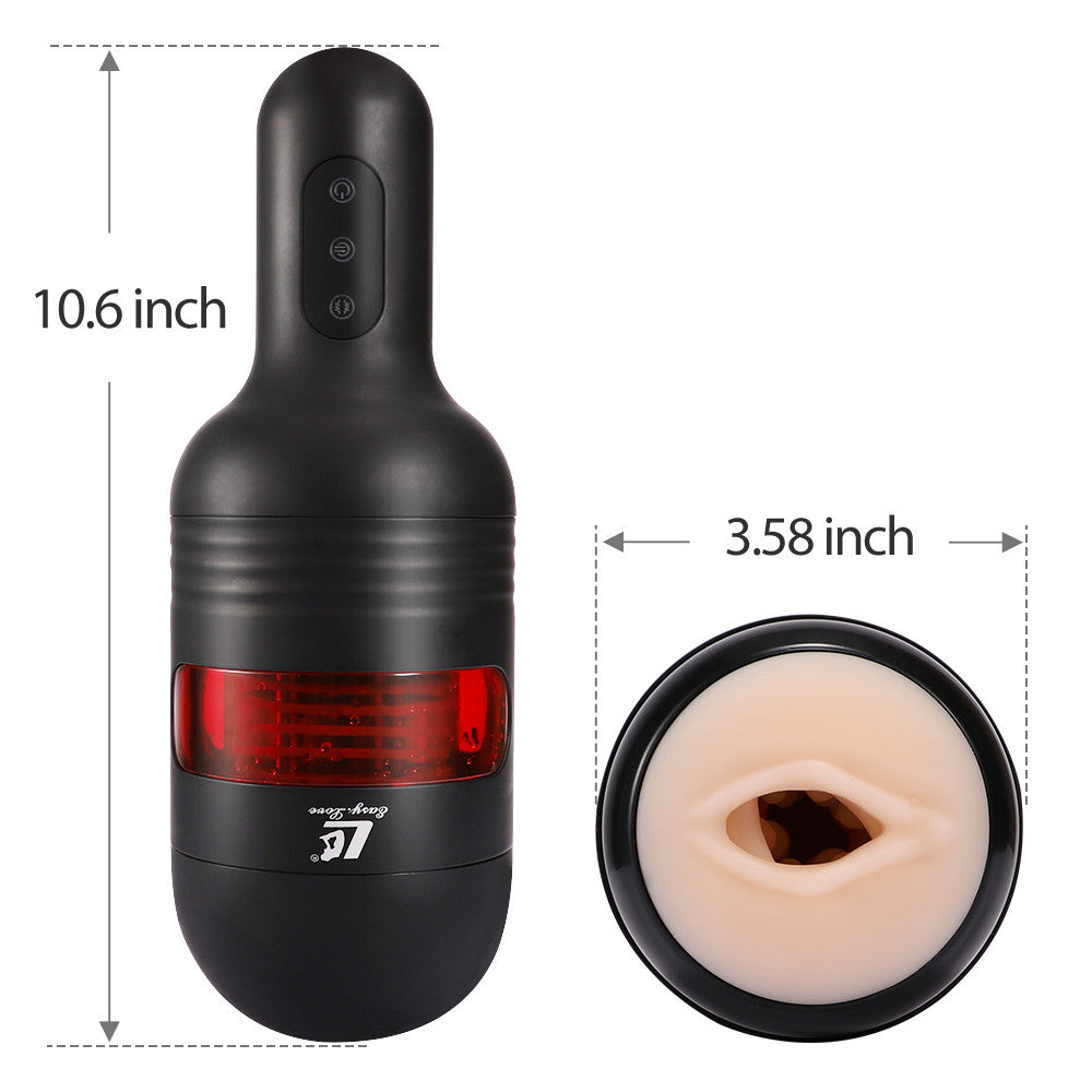 5 Sucting 10 wriggling Masturbator 3D Life-like Textured Vagina Stroker