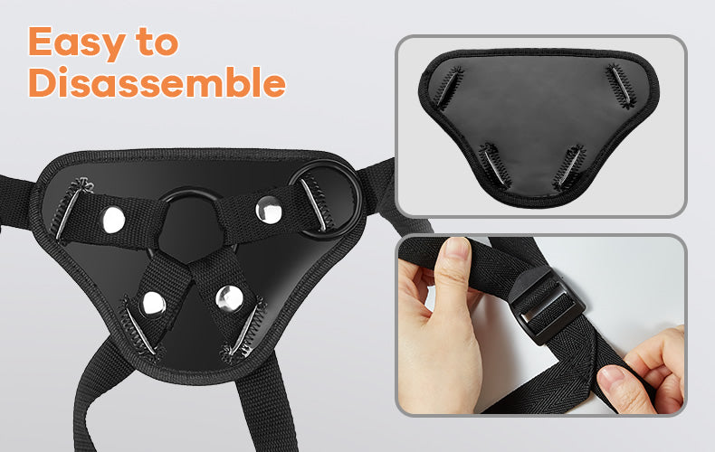 Adjustable Strap-On Harness with Two Different Sizes O-rings