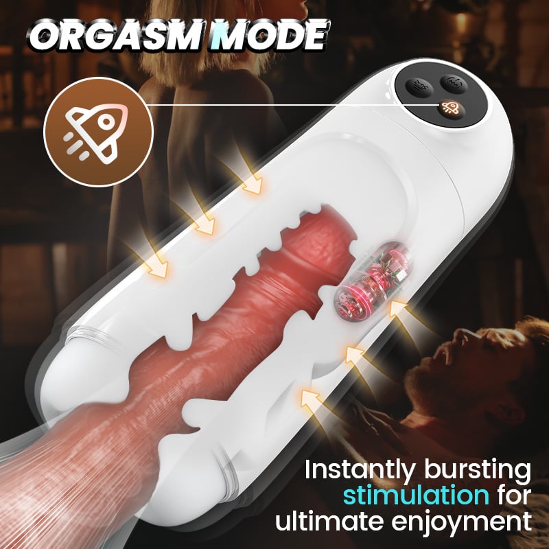Baymax APP-Controlled Dual-Suction & Vibration Masturbator