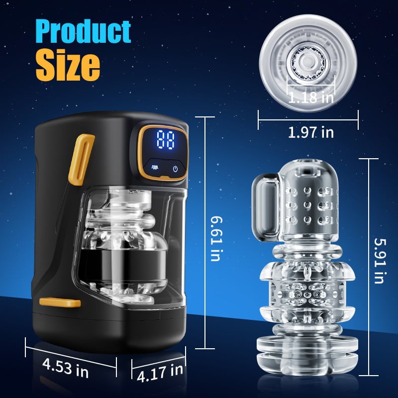 DeepRide X - Wearable Male Stroker Thrusting 300 Thrusts/Min Masturbation Cup