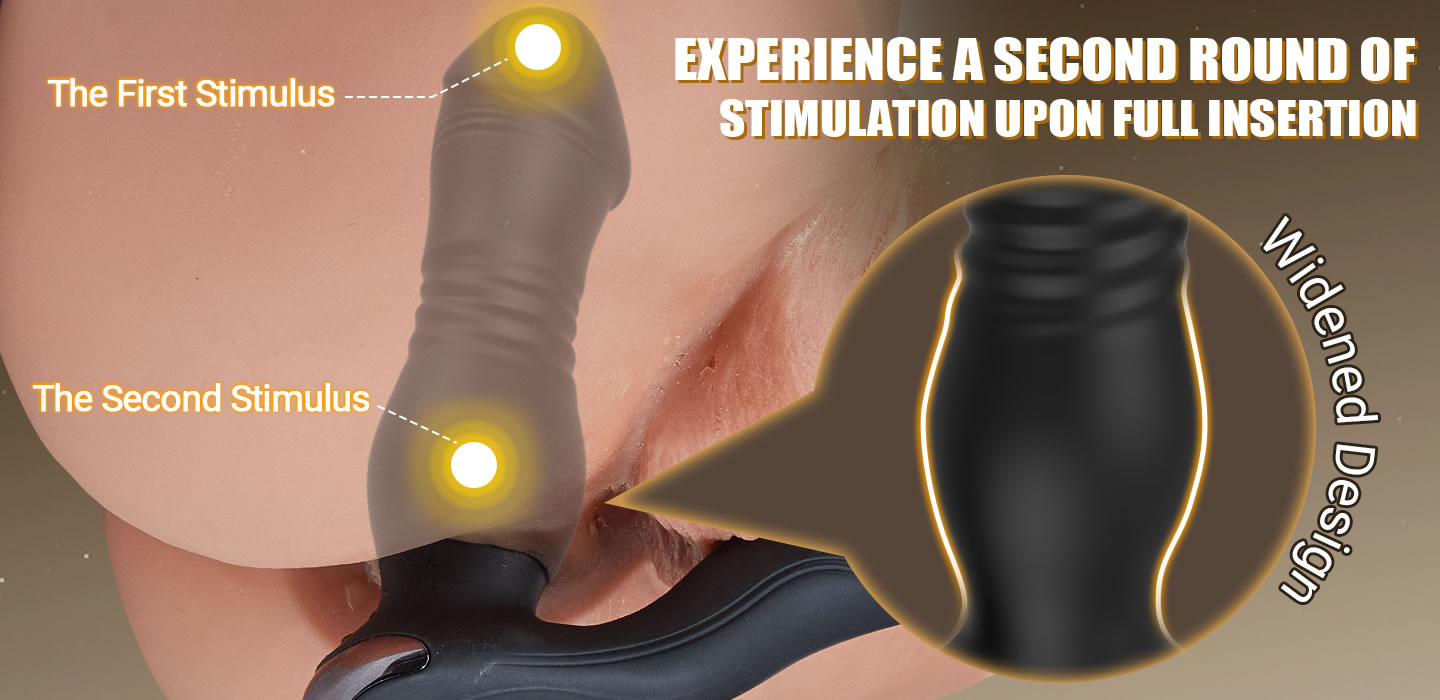 【50% OFF】SPY 8 Telescopic Vibration Anal Vibrator Prostate Massager 1.44 Inch for Skilled Player