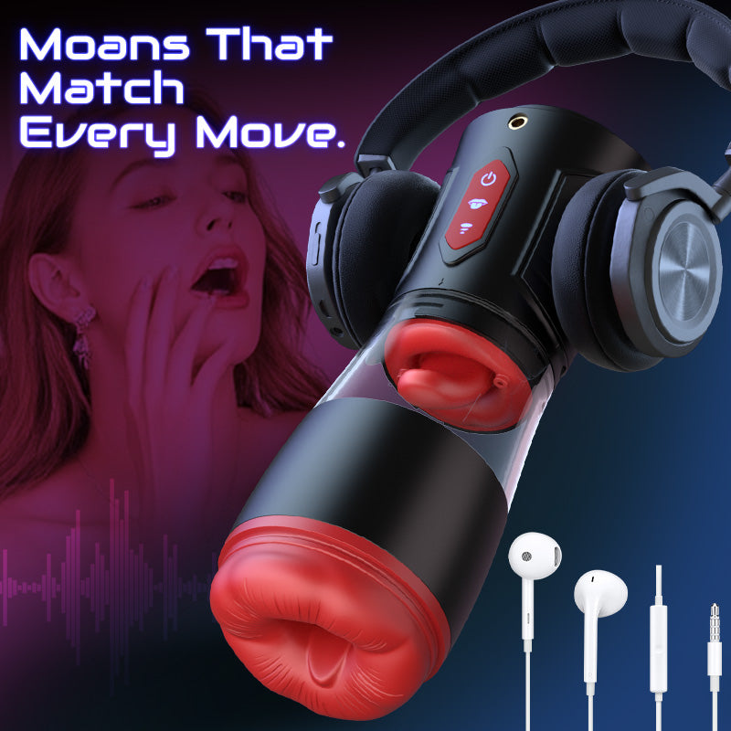 [Partner Play] LickMe Phone Holder 4 Suction 7 Tongue-Licking Voice Function Masturbator