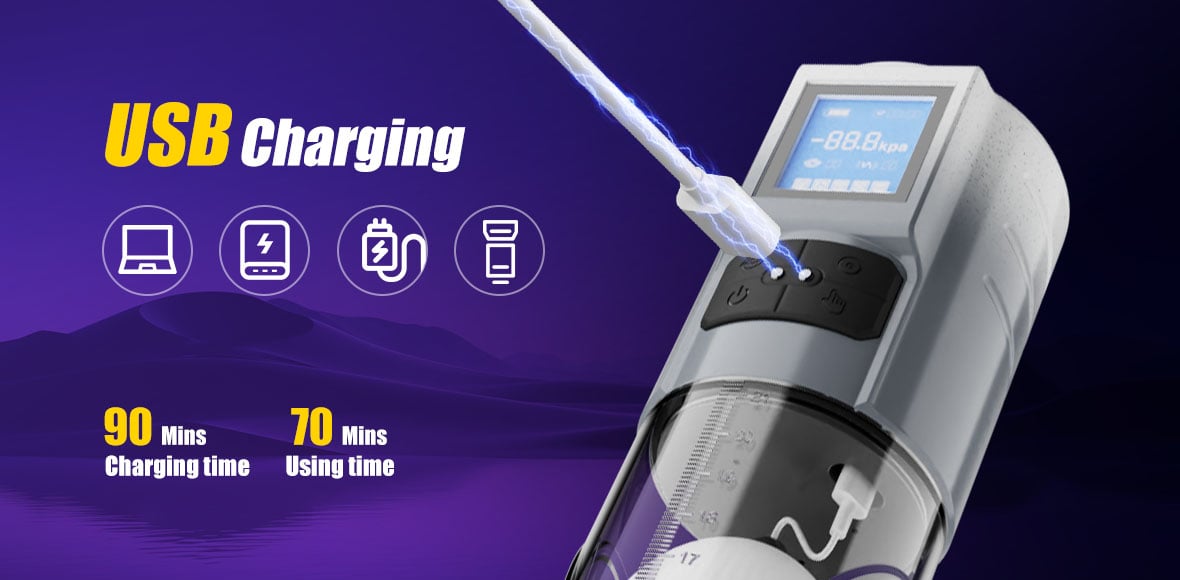 10 Vibrating & 6 Sucking Vacuum Penis Pump Male Penis Extender