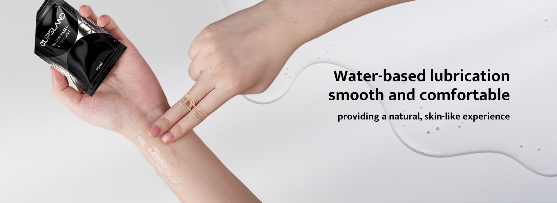 Portable 10-Piece 10x10ml Water-based Lubricant Sachet Box