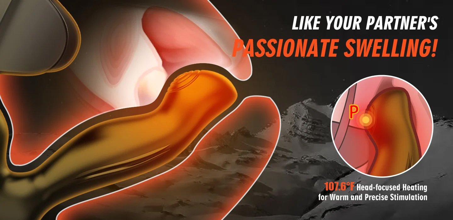 Elysium - 10 Vibrating 42°C Heating Prostate & Perineal Massager