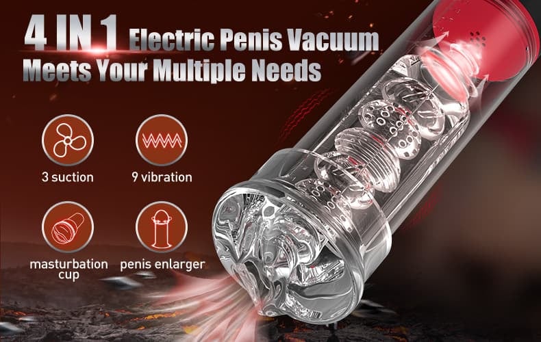 DREAMER Vibration 9 Mode Suction Penis Pump