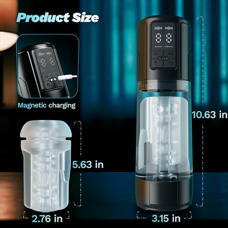 The Stamina Beast 9 Vibration & Sucking Automatic Male Masturbator Blowjob Stroker Male Sex Toy