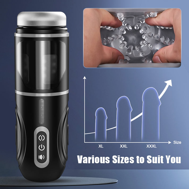Chainsaw 7 Thrusting Rotation Automatic Masturbator with Suction Base