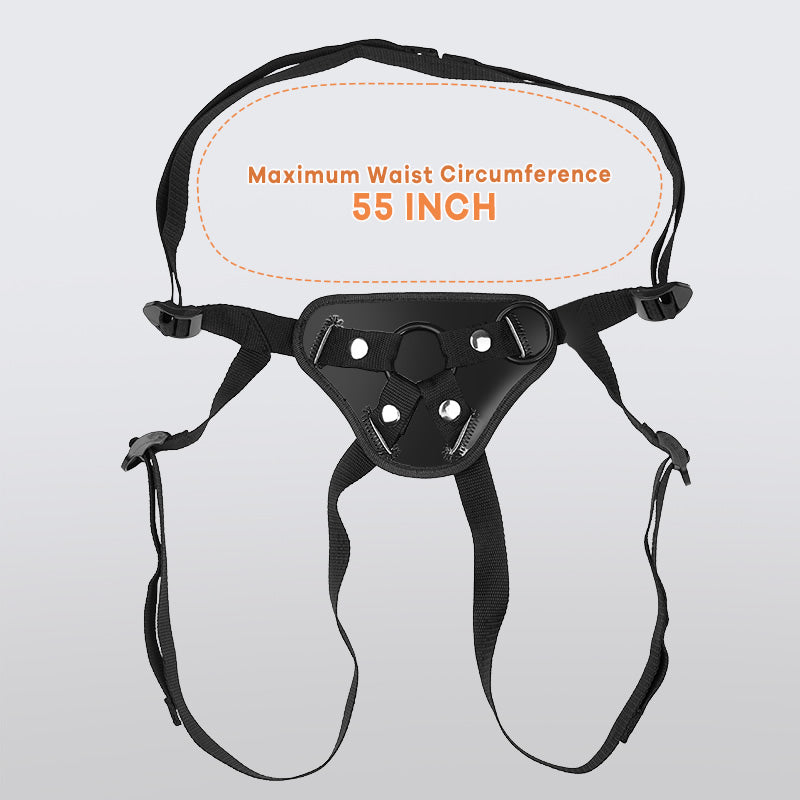 Adjustable Strap-On Harness with Two Different Sizes O-rings