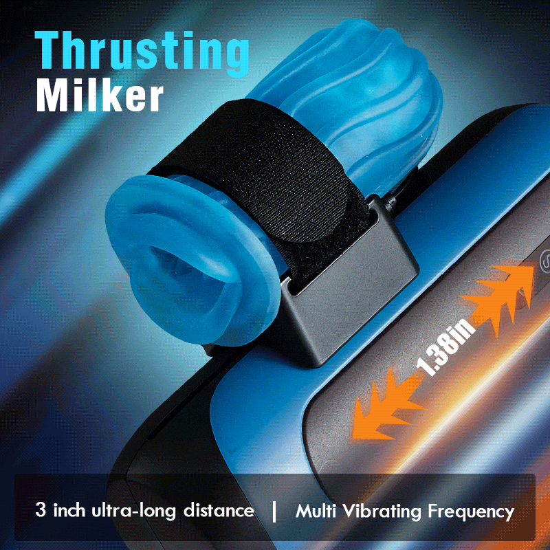 700 Strokes Per Minute 6 Thrusting 10 Vibrating Masturbator