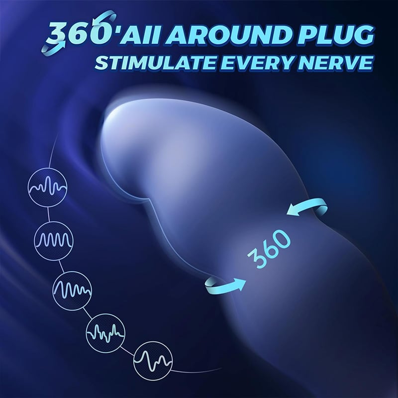 Remote Control 360° Rotating Prostate Massager For Advanced Player