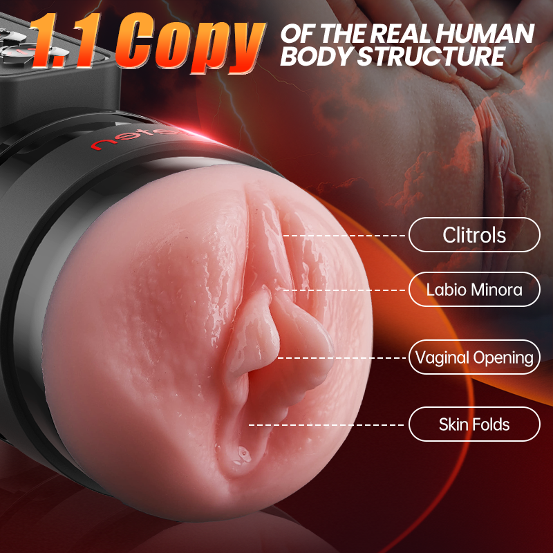 Leten 10 Vibrating Masturbator and Pussy Pockets 2 in 1 APP Control