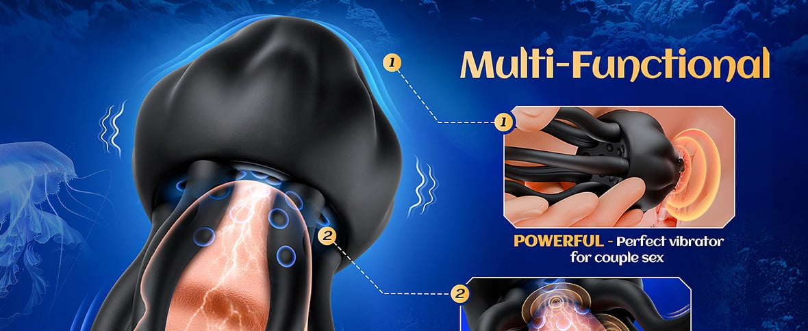 10 Vibrating Modes Wrapping Tentacle Male Vibrator