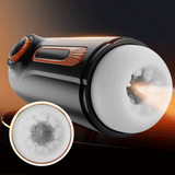 [5.7 IN Depth] 6 IN 1-10 Vibrating & Thrusting Fleshlight 4 Sucking Sex Toy Male Maturbator