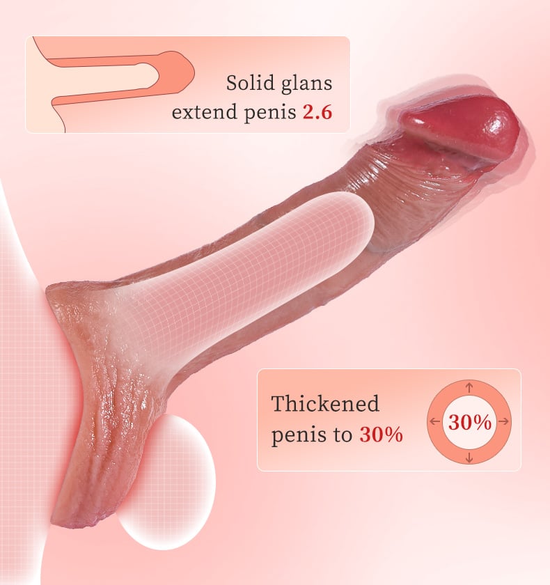 10 Vibrating Remote Control  Penis Sleeve Vibrator With Cock Rings