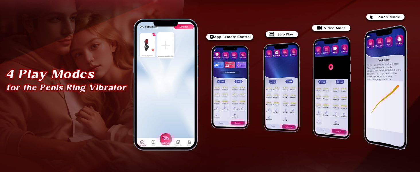 Wizard APP Control 7 Vibrating Cock Ring