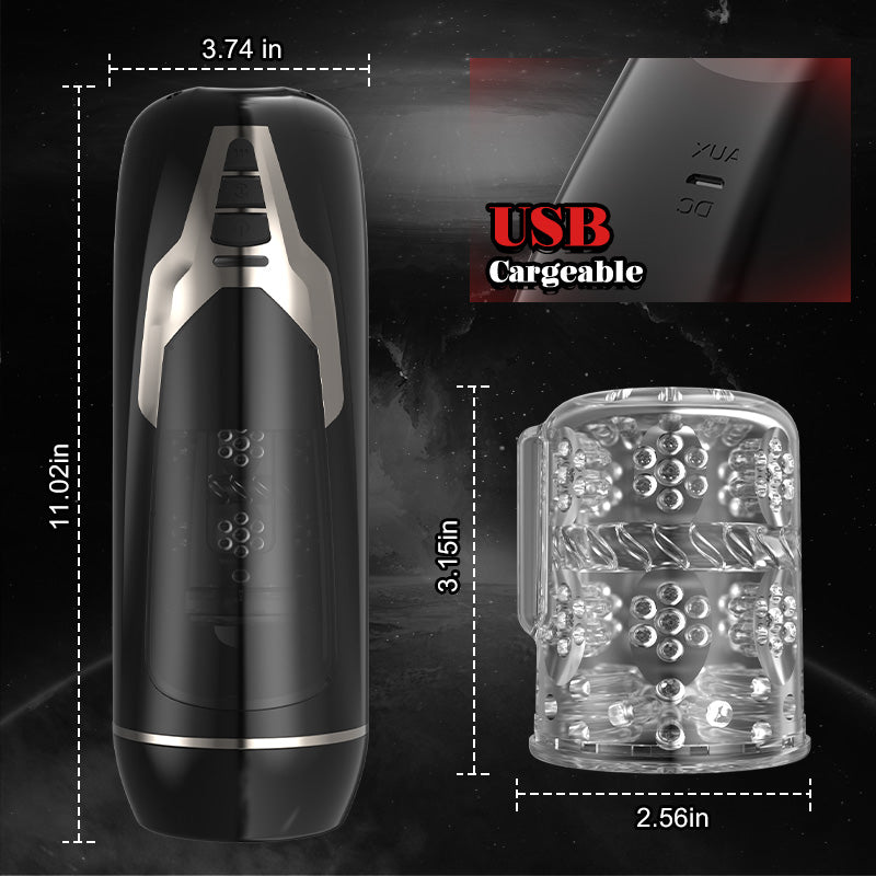 Warriors Series 8 Thrusting Rotating Swirling Automatic Masturbator