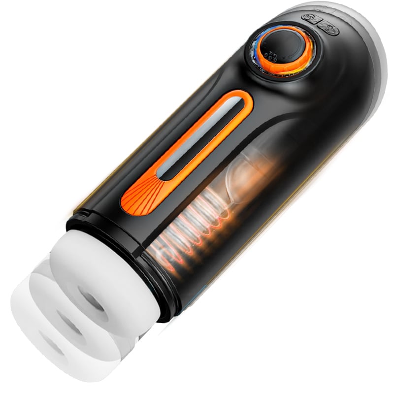 [5.7 IN Depth] 6 IN 1-10 Vibrating & Thrusting Fleshlight 4 Sucking Sex Toy Male Maturbator