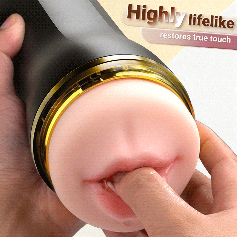 5 Suction 10 Vibration Anal & Mouth Fun Masturbation Tight Lifelike Wrap Masturbator