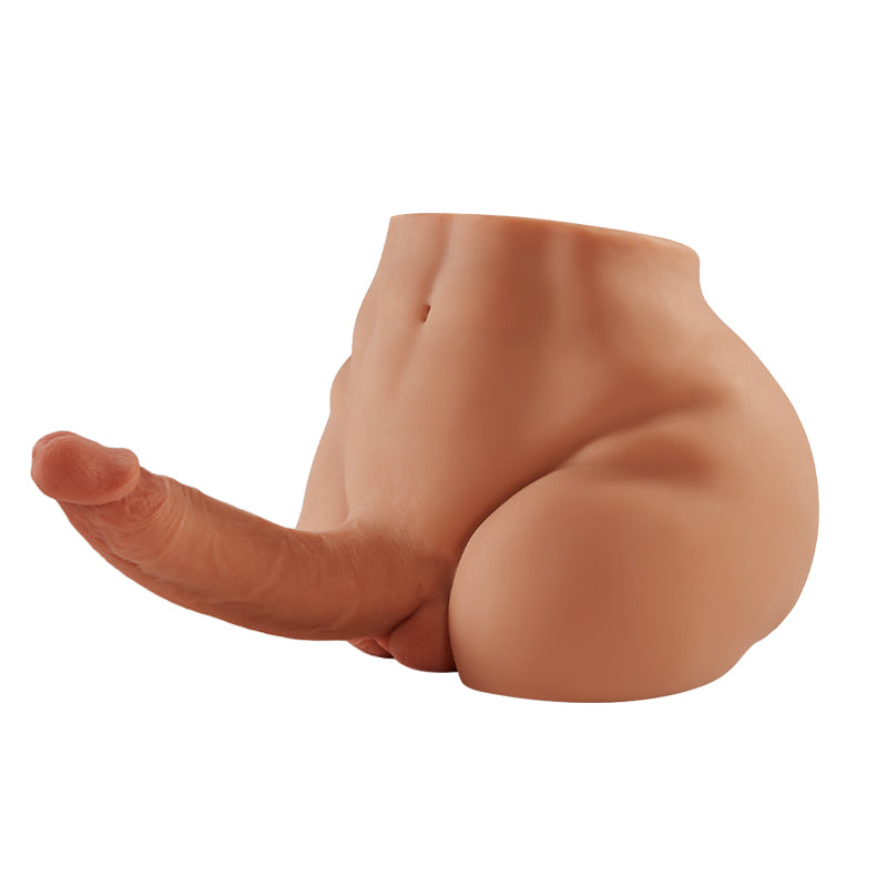 Unisex Doll Huge & Flexible Dildo with Abdominal Muscles and Tight Anal for Solo Couples Sex Fun