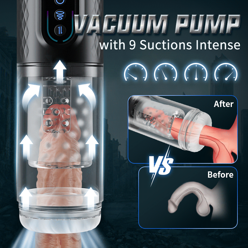 9 Rotating & Thrusting & Sucking Masturbator Male Men Sex Toy