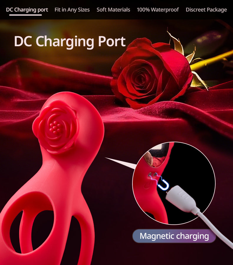 7 Vibration Clitoral Stimulation Massage Couple-Oriented Cock Ring