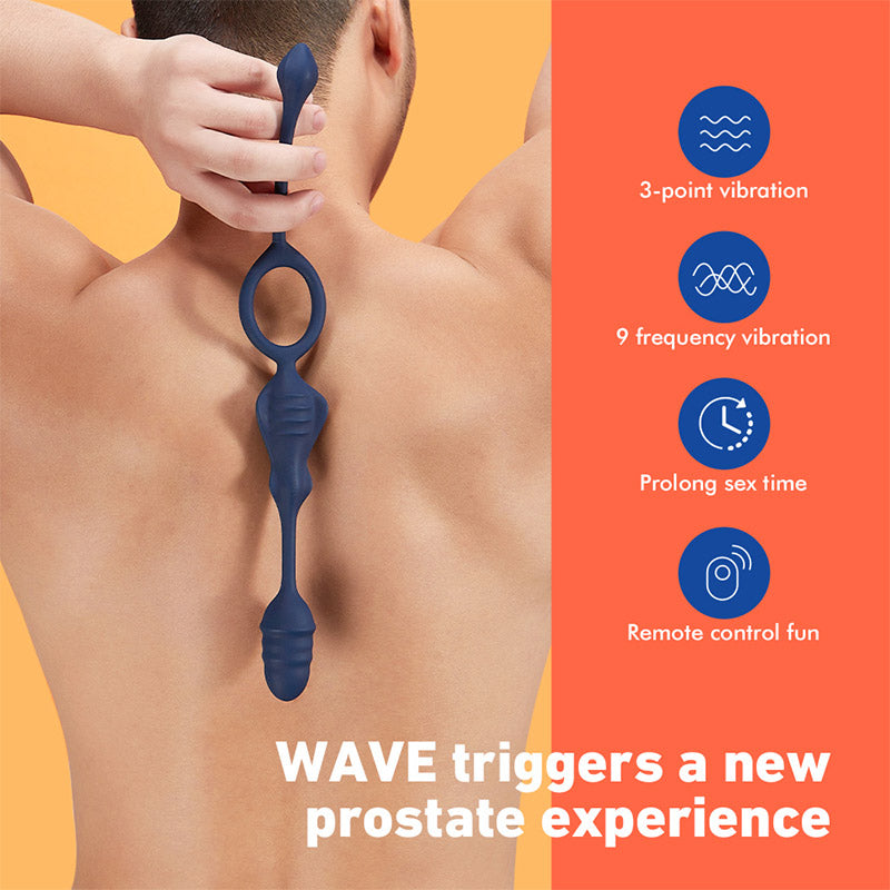 FusyFun WAVE Anal Toy for Two or for Solo Fun 9 Vibrating