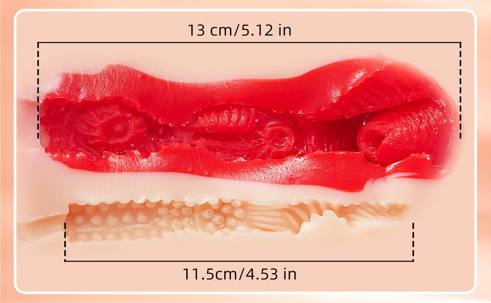 Overflowing Happiness, Forced Opening And Closing Pleasure, Tpe Non-Penetrating 1.37kg Small Masturb