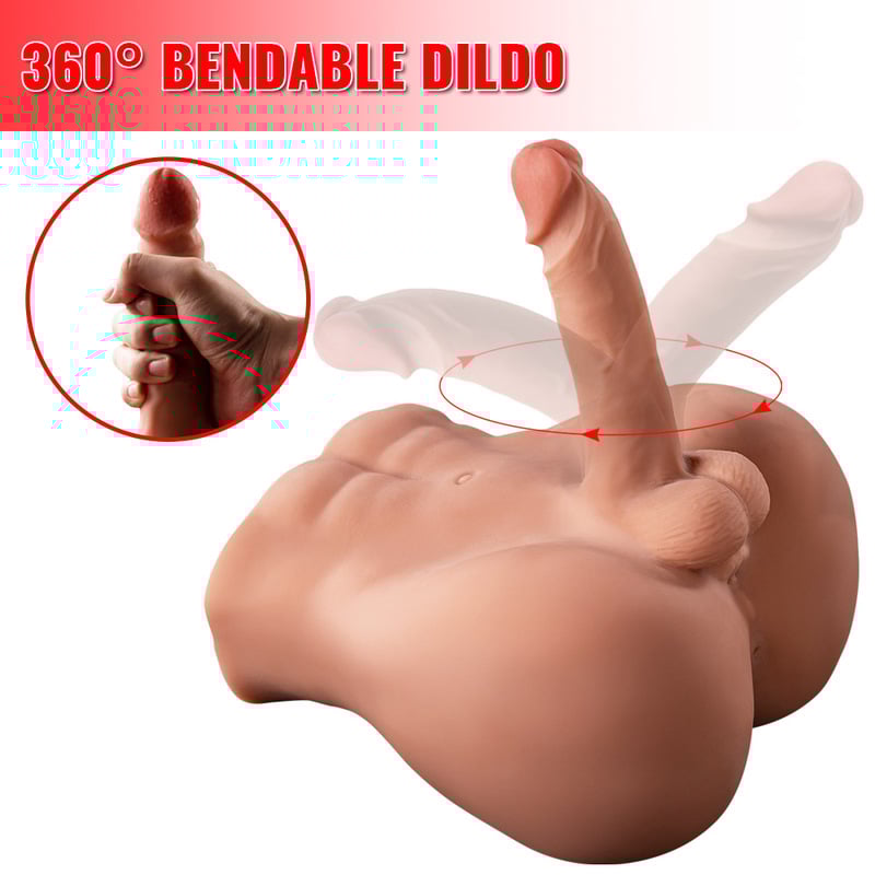 Bartley Built In Full Keel 360° Bendable Manual Durable Realistic Dildo