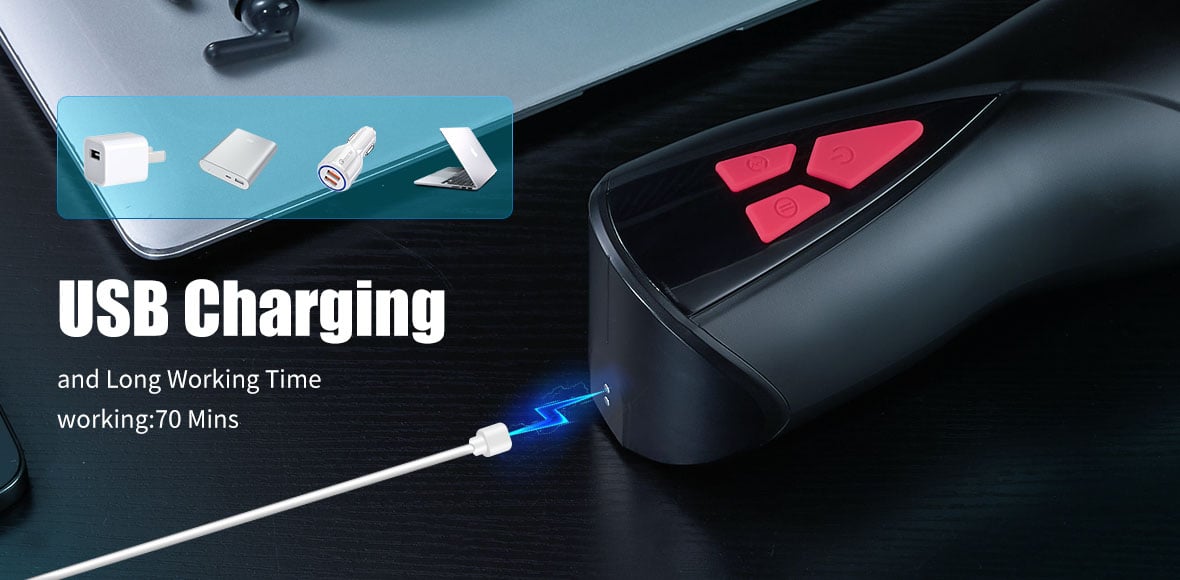 [5.91 IN Depth] Intimimate 5 Suction 9 Vibrations Masturbator Cup Male Masturbators