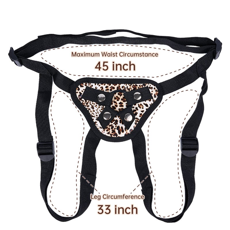 Adjustable Strap-On Harness with Two Different Sizes O-rings