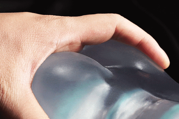 Luna New Technology Pocket Pussy Transparent TPE Male Sex Toy Handheld Soft Space