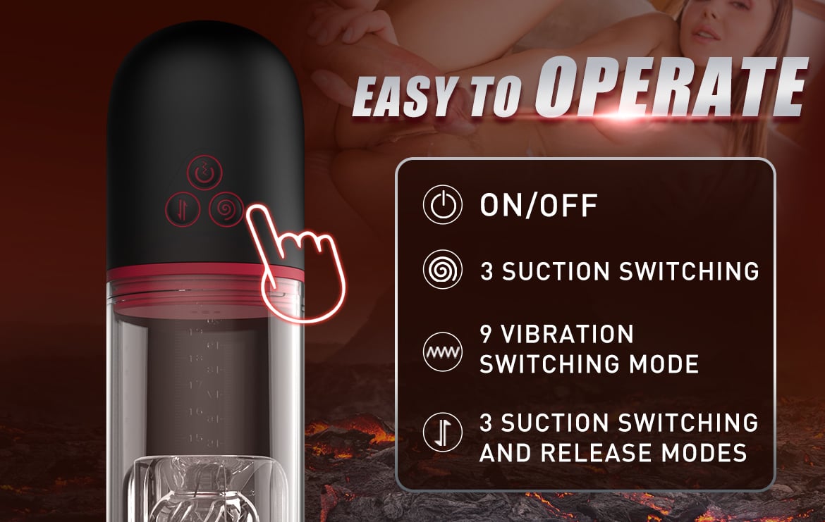 DREAMER Vibration 9 Mode Suction Penis Pump