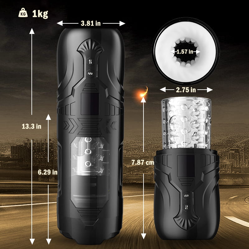 7 Thrusting Rotating 7 Vibrating Masturbator with Suction Cup