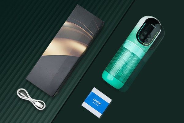 Starry Gaze 4 in 1 Dual Egg Vibrator Rotating Thrusting Suction Masturbator male sex toys