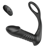 【KOL Recommend】FIGHTER-10 Thrilling Vibration 3 Thrusting Silicone Remote Control Cock Ring Anal Vibrator