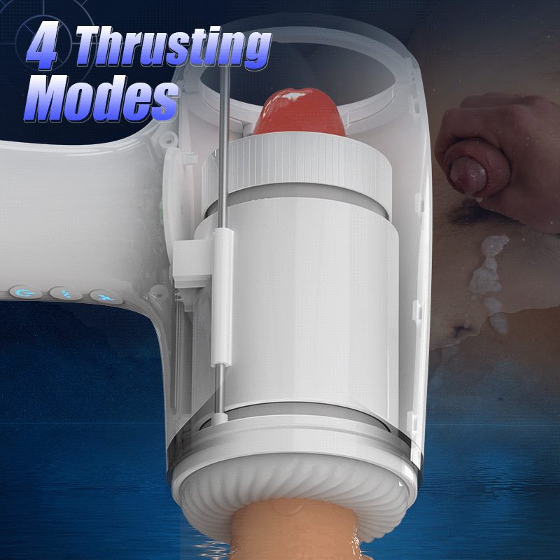 William - Through-Hole Vibrating Stroking Male Masturbator Sex Toys For Men