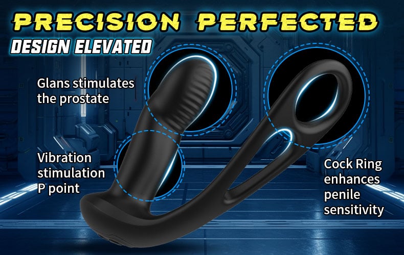 Ricky Remote Control 9 Vibrating & Wiggling Prostate Massager Anal Toy