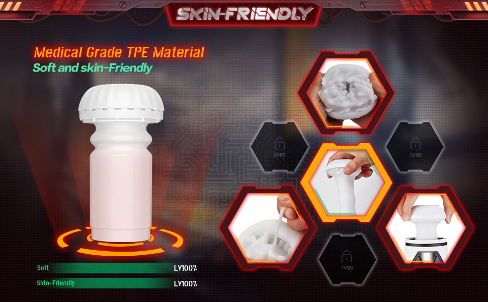 One-click Orgasm with 4 Thrusting & Heating Future Masturbator