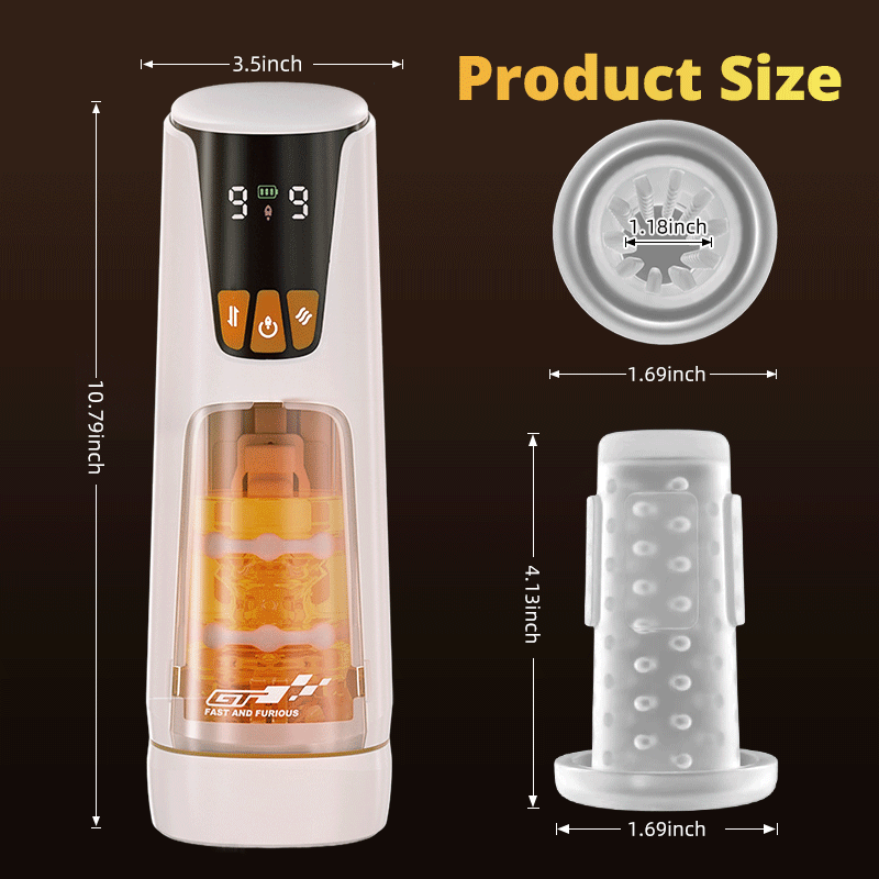 Vulcan Pulse 9 Thrusting 9 Vibration Masturbator Cup