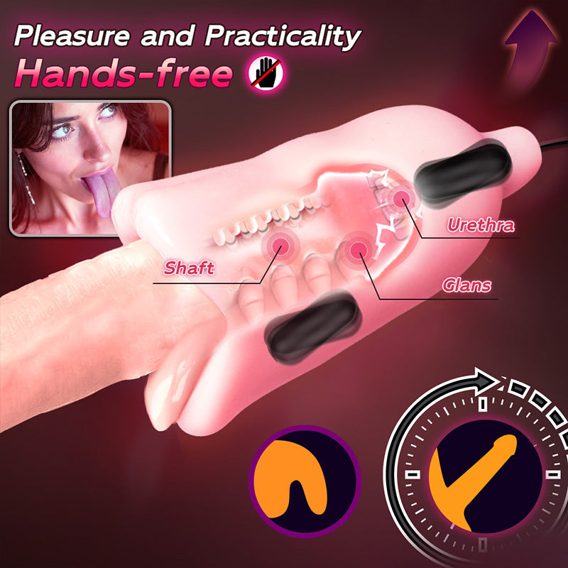 10 Vibration Male Glans Training Stimulator Blow Job Toys