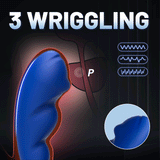 Blue Wing Head Spinning Bead Vibrating Prostate Massager